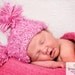 Pink Puffy chunky pom-pom hat for baby - Newborn Hat - photo prop - knitbysarah - stitches by sarah