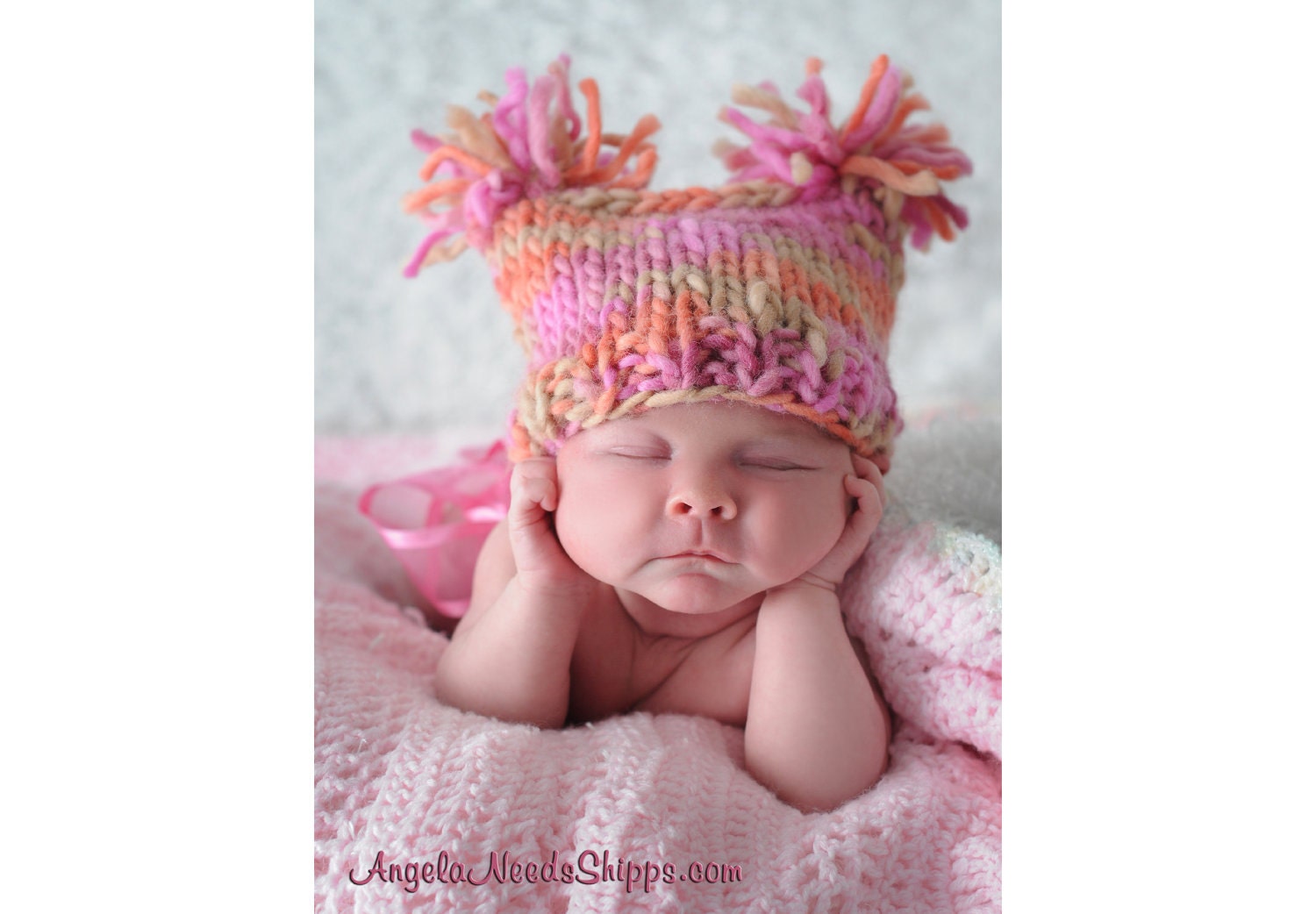 TWIN BABY HATS - Newborn Hats for Twins - customized set for girl, boy, or fraternal twins - Photo Prop - knitbysarah -stitches by sarah