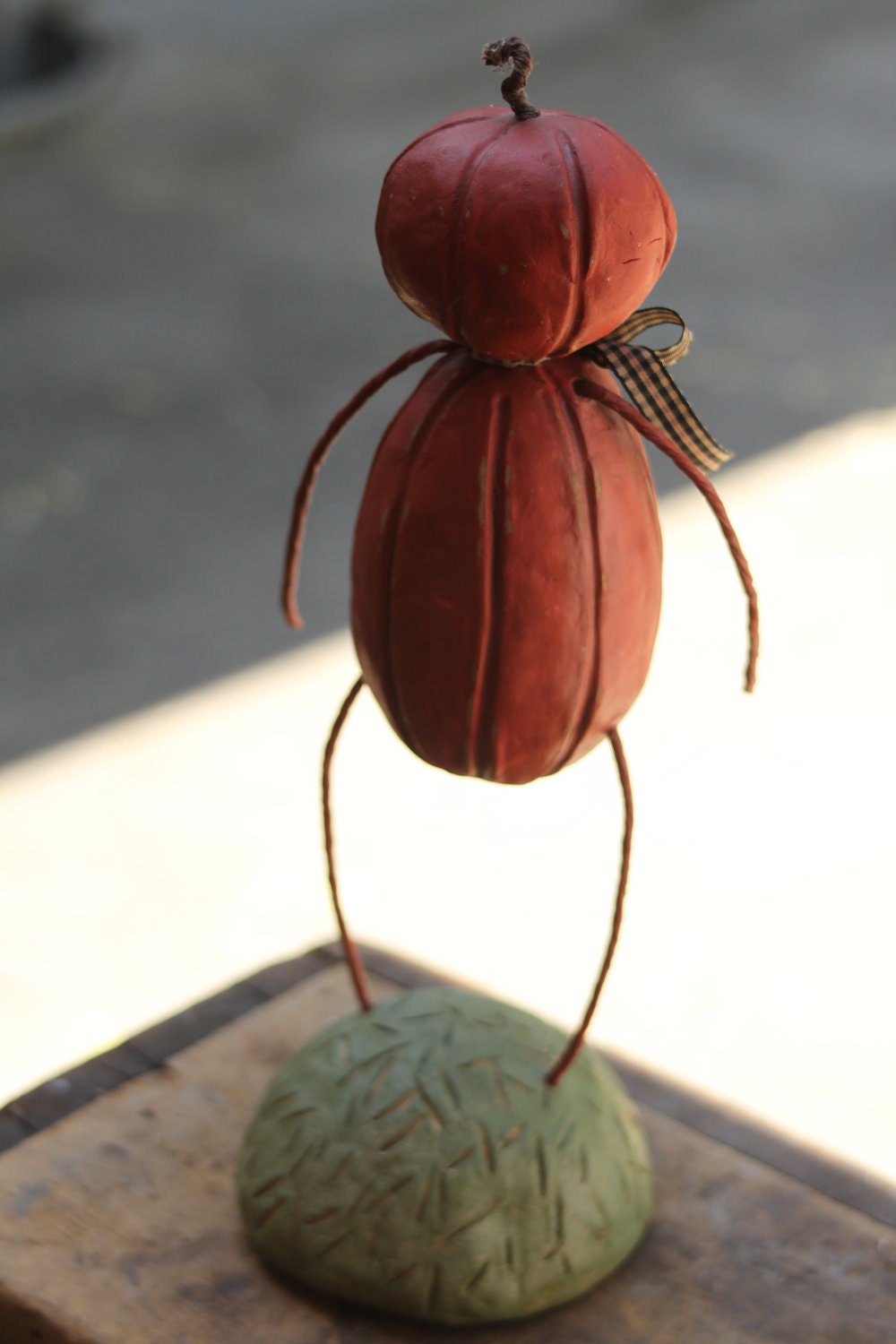 Halloween Pumpkin Folk Art Jack-O-Lantern Decoration