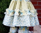 Jenna's Lace Single Ruffle Pants and Capris PDF Pattern size 6 months to size 8