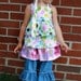 Hailey's Triple Ruffle Pants and Capris PDF Pattern size 6 months to size 8