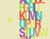 Printable Colorful Alphabet Print - 8x10 - DIGITAL PRINT - whatthehootdesigns Printable Colorful Alphabet Print - 8x10 - DIGITAL PRINT - whatthehootdesigns