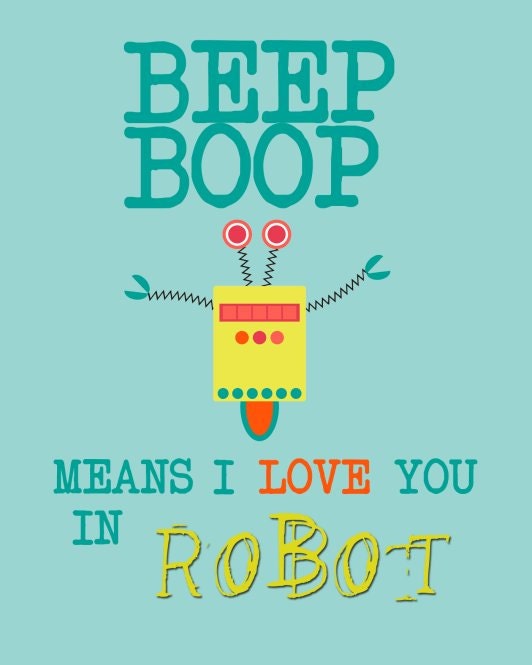Printable Robot Print - 8x10