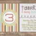 Printable DIY Birthday Invitation - Retro Colors