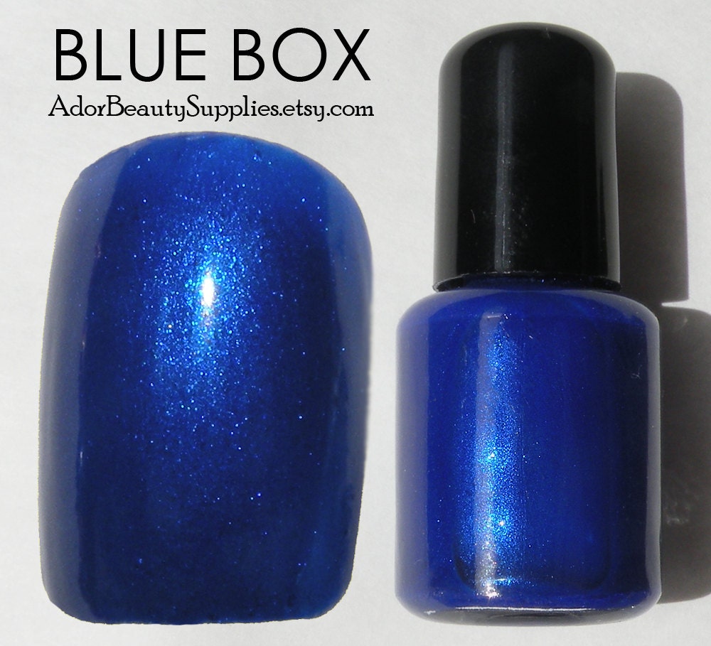 Blue Box Nail Polish 8ml Vegan Non-Toxic - Tardis Blue Nail Polish