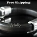 Dark Brown Leather Bracelet- Genuine Spanish Leather  Magnetic Clasp -Men-Man