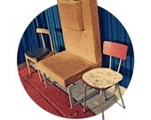 Three Chairs, print 12x12in (30x30cm)