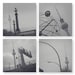 Berliner Impressionen. Set of FOUR Prints, 12x12in (30x30cm)