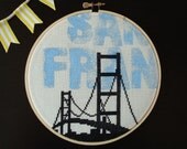 Tribute to San Francisco - Mixed Media Embroidery
