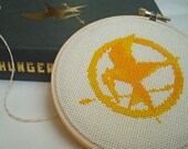 Hunger Games Mockingjay cross stitch