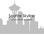 Seattle Skyline cross stitch pattern