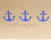 Nautical Thank You Cards- Anchors - RoyalRegards