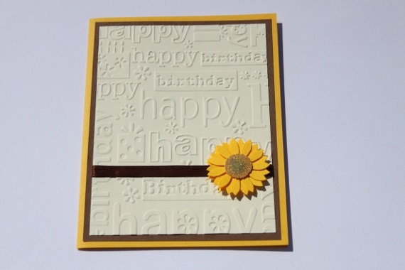 Sunflower Birthday Card