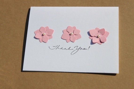 Hydrangea Thank You Cards- Wedding, Bridal Shower, Customize in any color