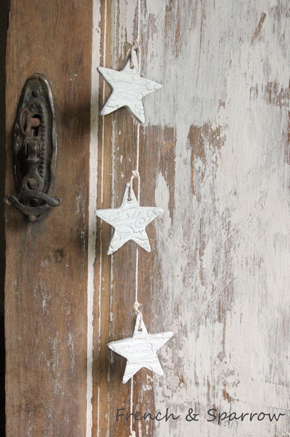 Clay Garland - Petite French Script Stars