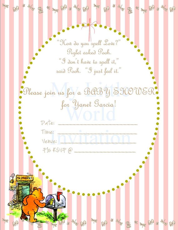 Pooh Bear Party decoration for birthday or baby shower Il_570xn