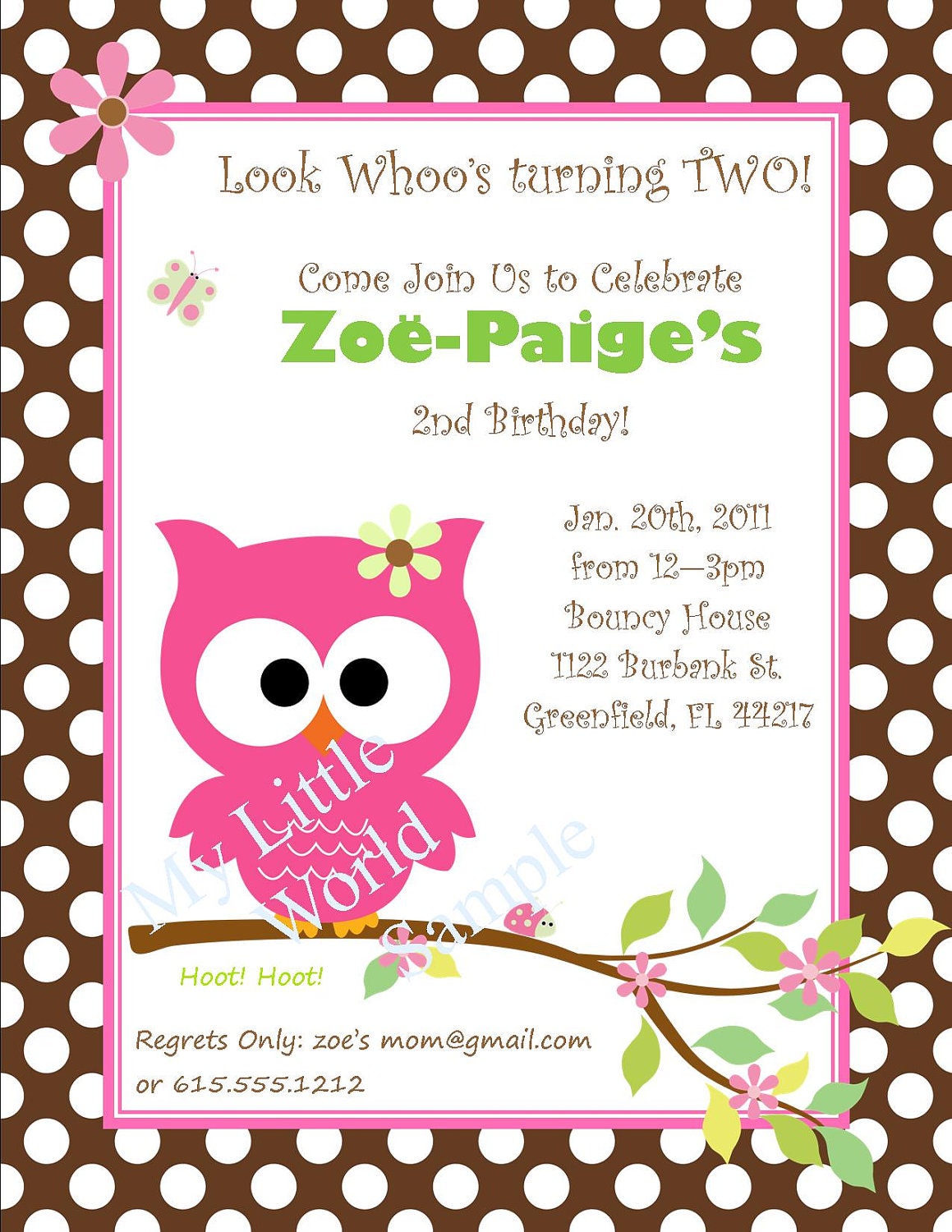 Owl birthday invitations or baby shower (4.25"x5.5"), DIY Printable Il_570xn