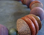 Vintage Leather, Wood, Necklace, TheFind on Etsy, Chunky Necklace, Handmade