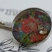 Handmade Bobby Pin with Victorian Floral Motive
