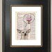 A Dogs Dream - Printed on a Beautifully Upcycled Dictionary Page - 8x10.5