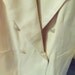 SALE 1/4 Off Yellow Vintage Double Breasted Wool Blazer with Tafetta Lining and Brass Metal buttons Size 16 Now Only 7.50USD