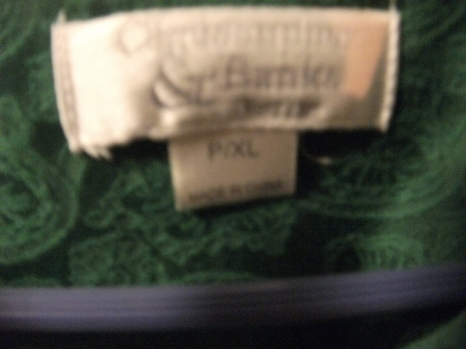 Vintage Green Brocade Jacket by Christopher & Banks has Front Pockets Size Large Only 10 USD