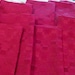 Vintage Cloth Napkins Red Linen Blend Set of EIGHT Mint Condition Only 4 USD