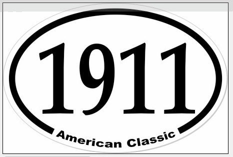 1911 American Classic Oval Bumper Sticker.