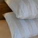 Decorative pillow cover, Cloud and linen stripe