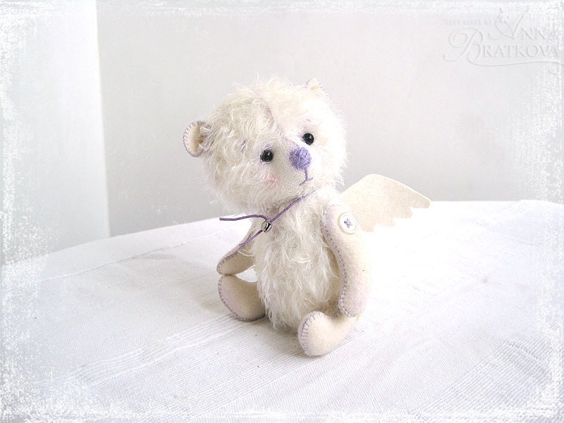 Teddy Angel white frend for you (6 inch) TO ORDER