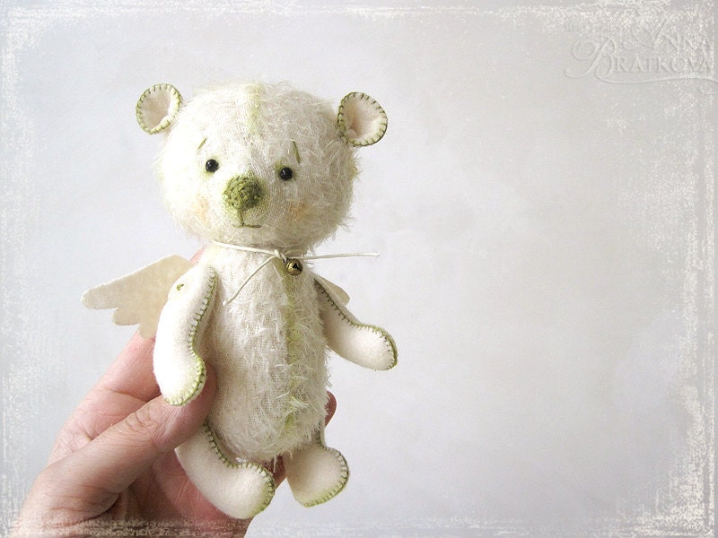 Teddy Angel white frend for you (6 inch) TO ORDER