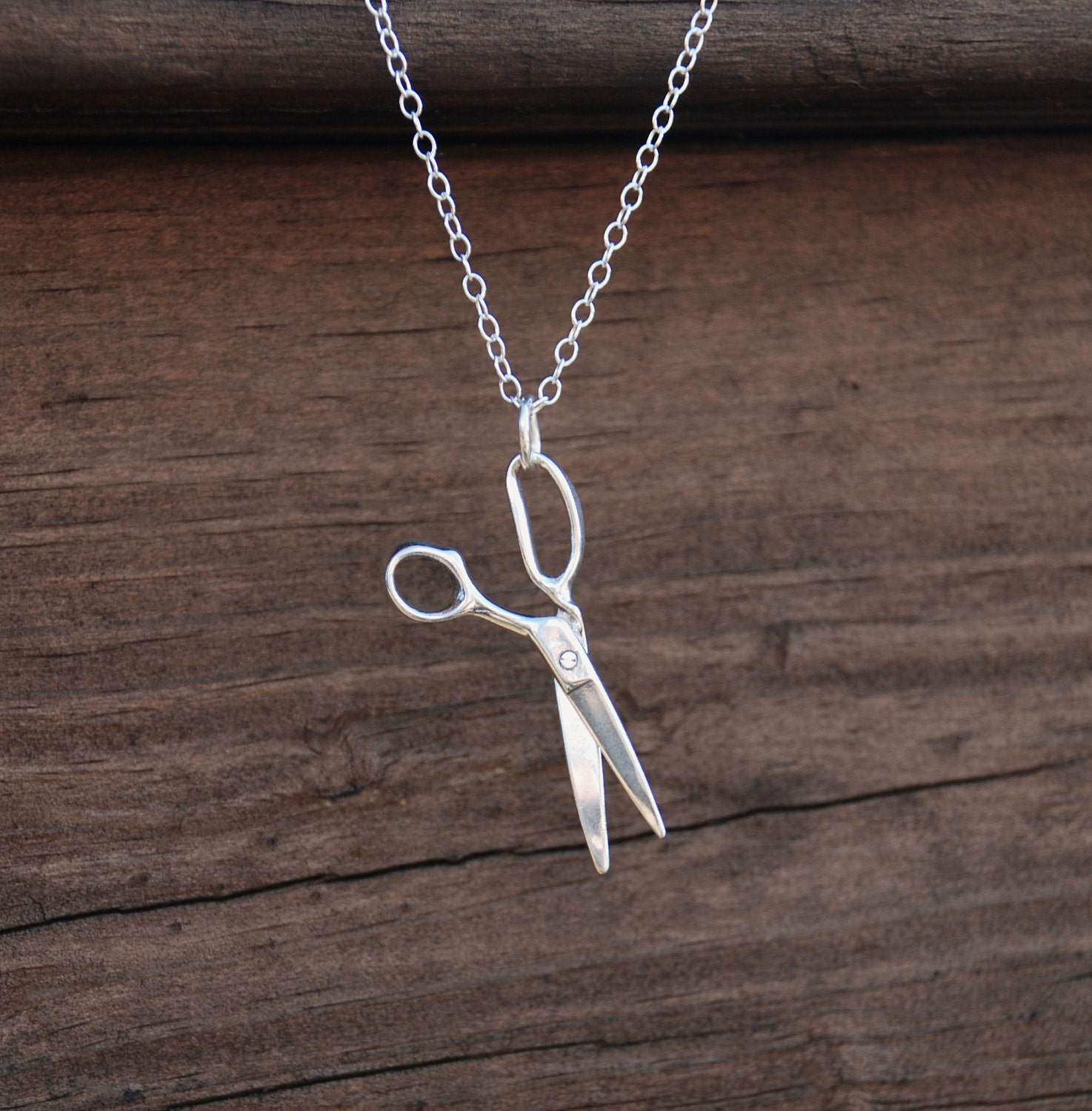Sterling Silver, Scissors Necklace, Sterling Silver Necklace, Sterling silver Scissors, Crafter, seamstress,Hair stylist