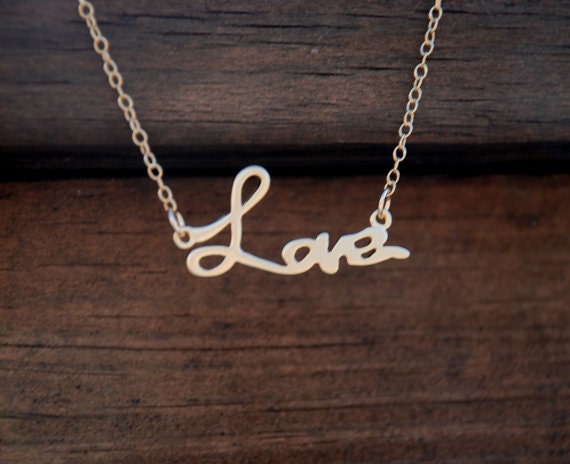 Forever LOVE 14k Gold Filled Chain Bracelet, Love bracelet, 14K gold Bracelet, Bridal Jewelry, Bridesmaids gifts, Birthday Gift
