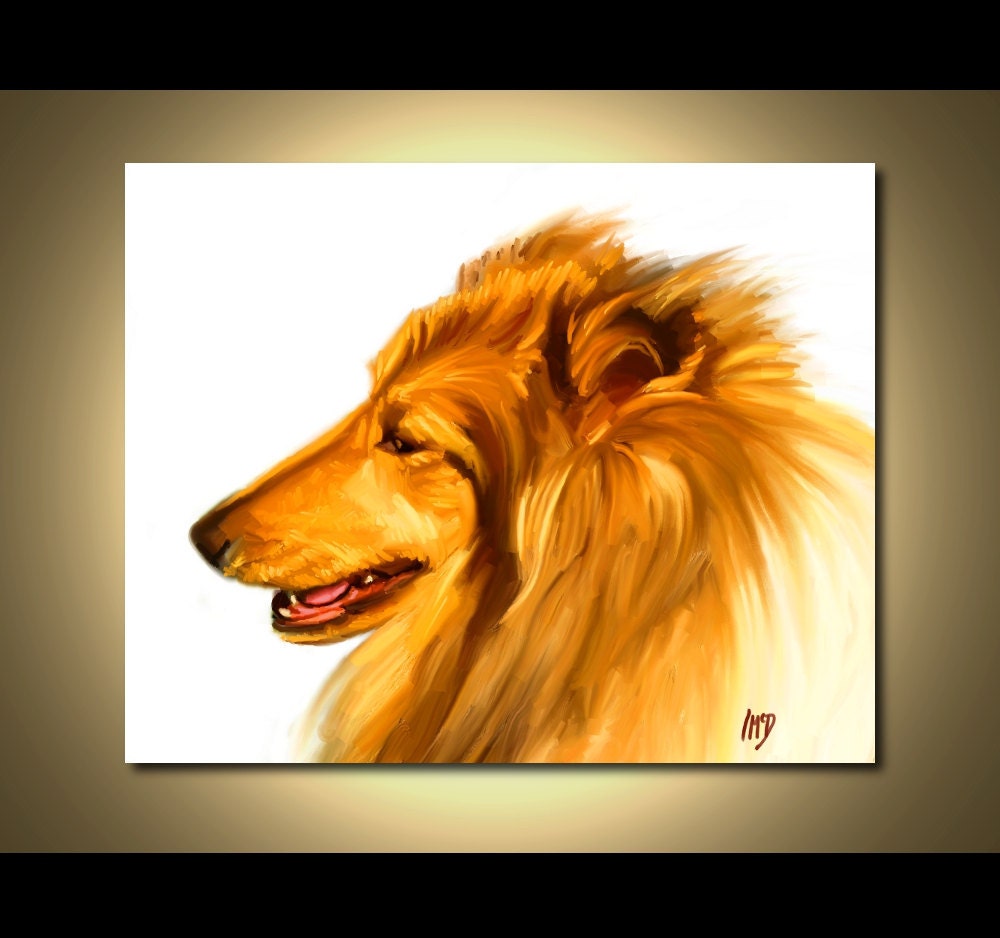 Collie Art Print - Collie Print 8x10