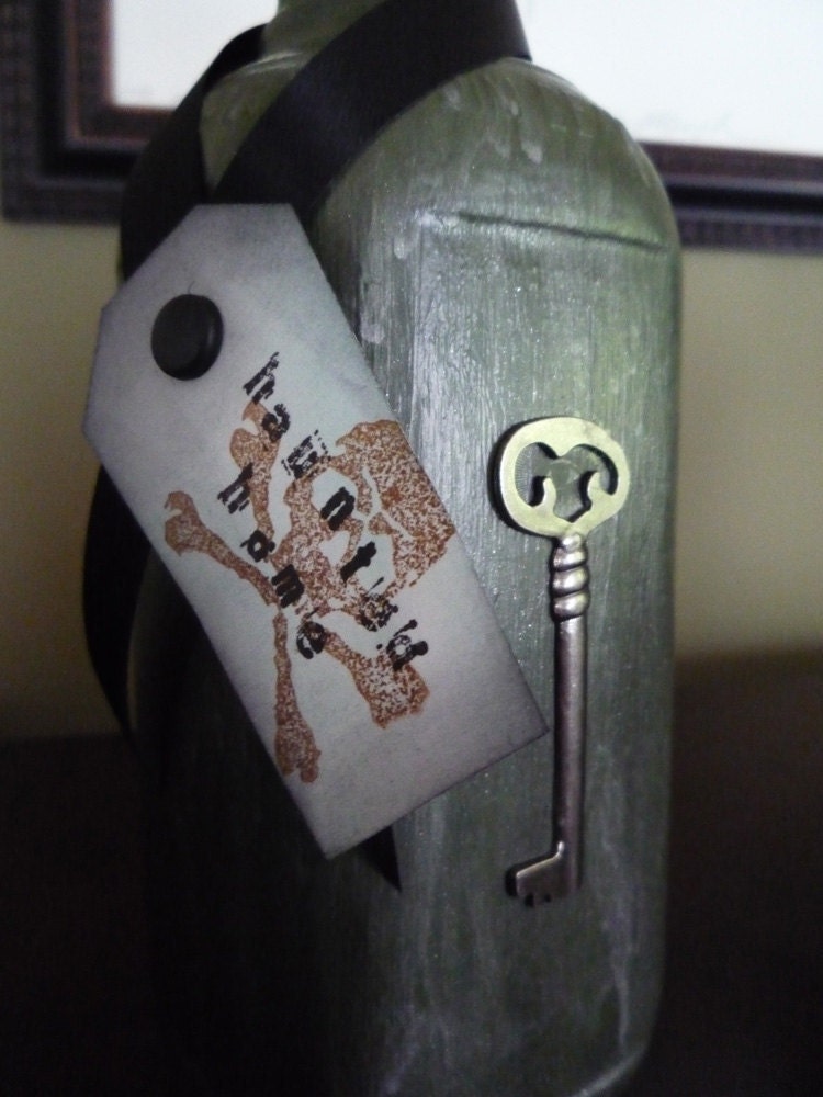 Hand painted Decorative Bottle - Home Decor - Mystery School