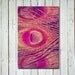Peacock wall art - pink peacock feathers - pink girl decor - pink wall art - peacock photograph - metallic fine art print 8x12 - girly art
