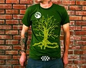 Circuitree Men's/Unisex Olive Jersey Cotton T-Shirt by American Apparel (XS S M L XL) Choose Your Ink Colors