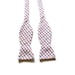 Bow Tie Plaid Cotton Blend Self Tie Red White Blue Green Orange