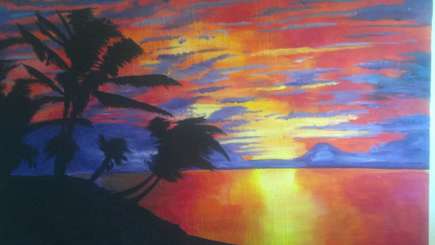 Original Hawaiian sunset painting