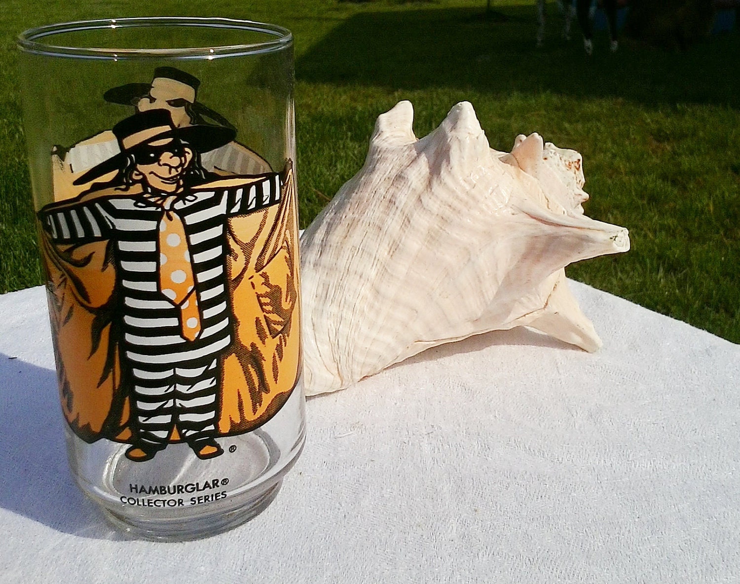 1970's vintage hamburglar McDonalds drinking glass