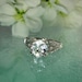 Herkimer Diamond Sterling Silver and White Topaz Ring