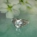 Herkimer Diamond Sterling Silver and White Topaz Ring