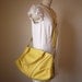 Canvas Tote & Messenger Bag in Mustard Yellow Vegan Bag