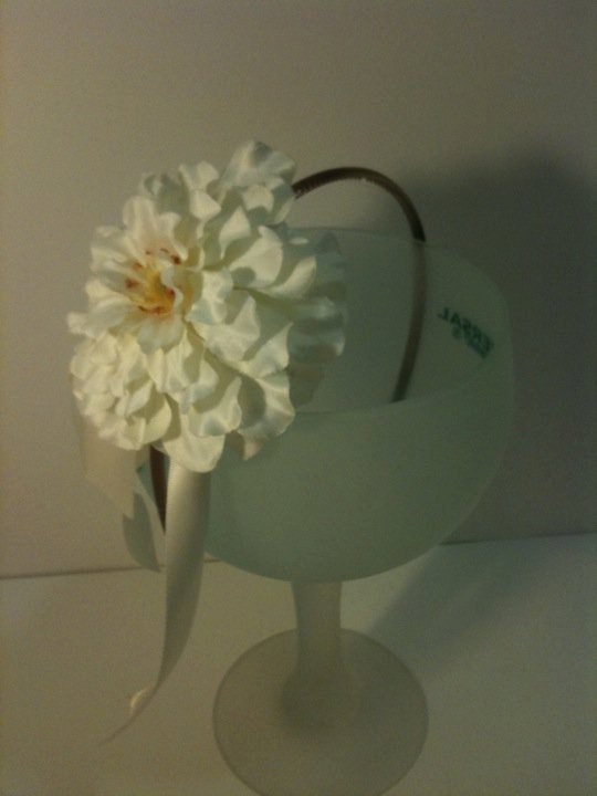 White Floral Headband