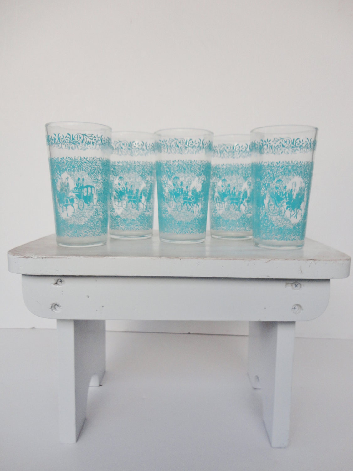 Vintage Turquoise Glasses