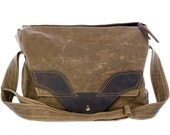 Waxed canvas laptop bag