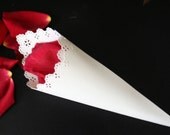 Scalloped Wedding Petal Cones Party Favors Il_170x135