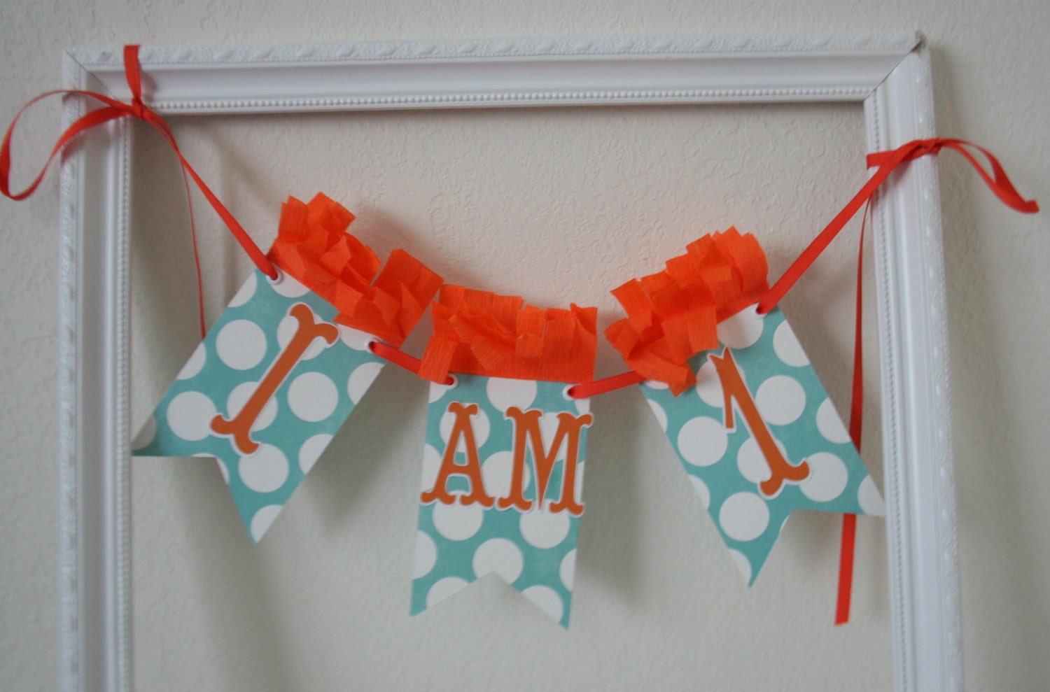 I AM ONE birthday high chair banner Il_570xn