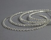 Bridesmaid Hair Accessories, Rhinestone Crystal Headbands, 4 bridesmaid Crystal Hairband