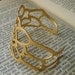 Beautiful Cuff-bracelet, with unique cut-out design (gold plated 24K)